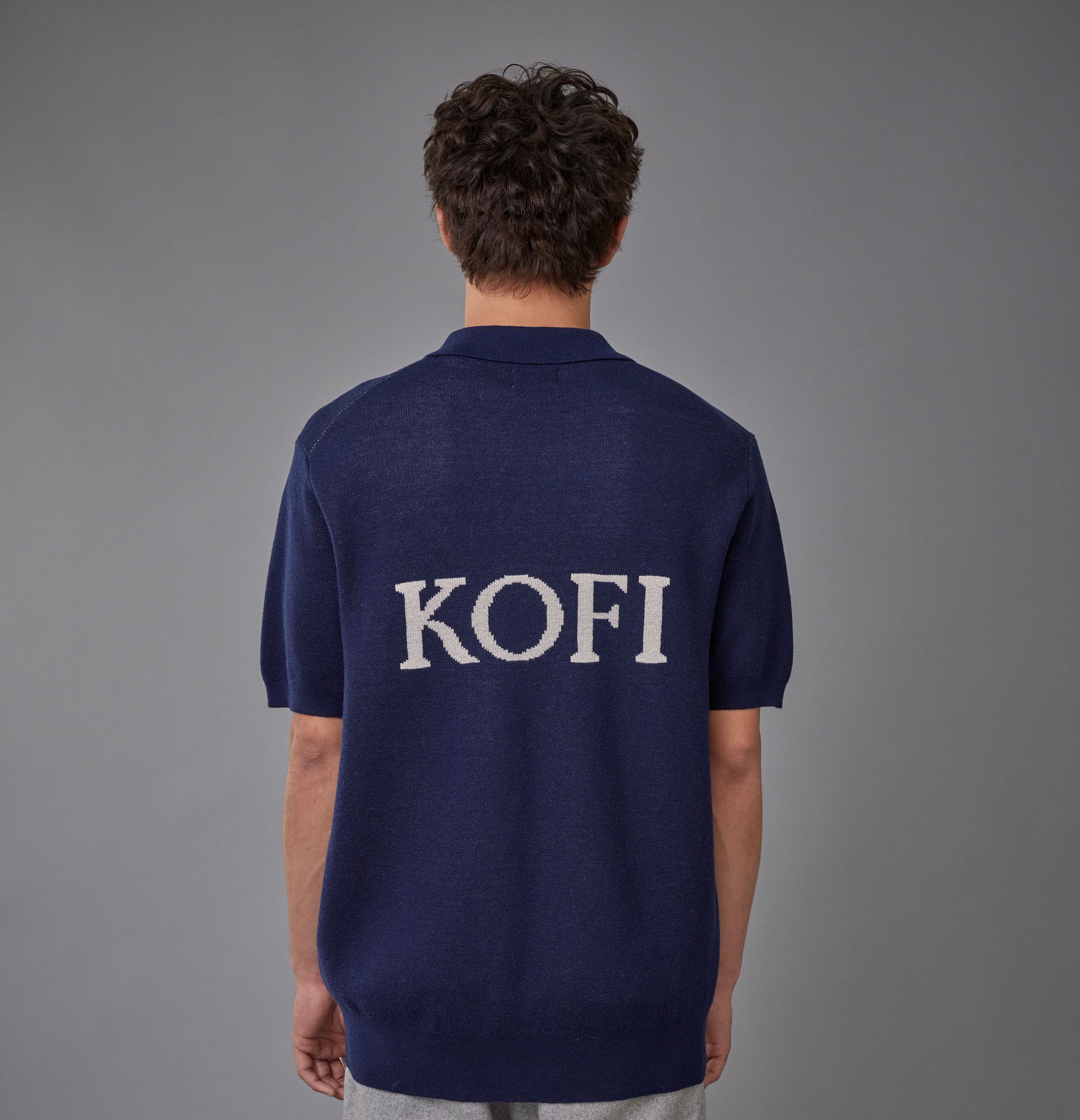 Man With T-shirt having Kofi logo