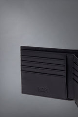 Black Grained Calfskin Wallet with KOFI Icon