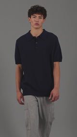 KOFI Wool Silk Polo