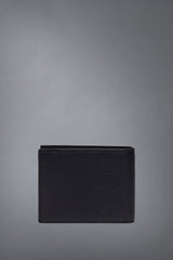 Black Grained Calfskin Wallet with KOFI Icon